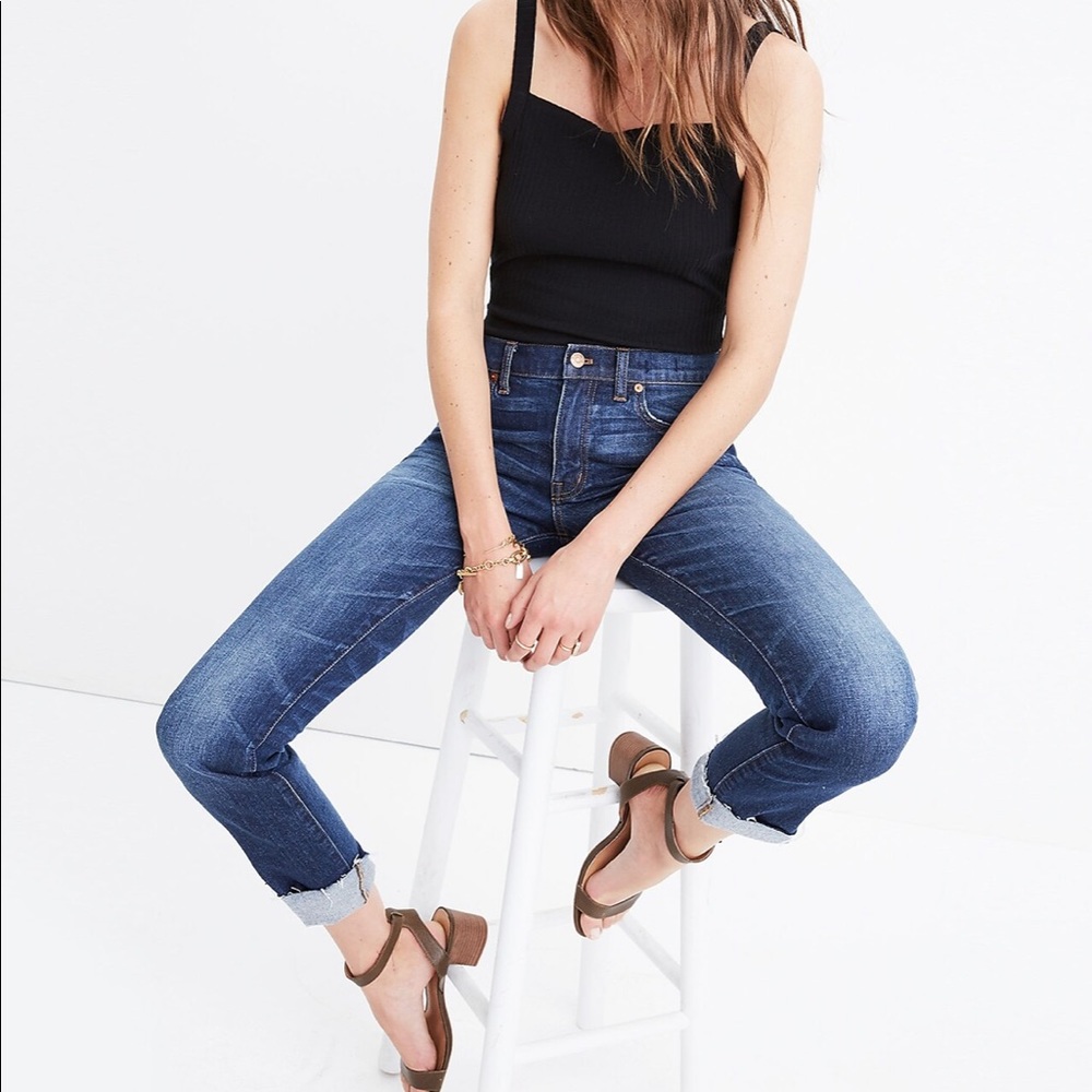NWT - Madewell - The Slim Boyjean: Raw-Hem Edition - Size XS